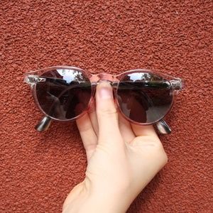 Light Pink Almost Clear Sunglasses